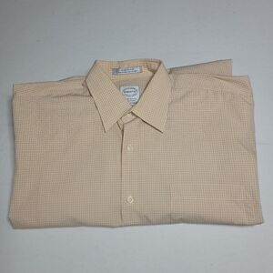 Mens Forsyth Of Canada Short Sleeve salmon Button down shirt Large